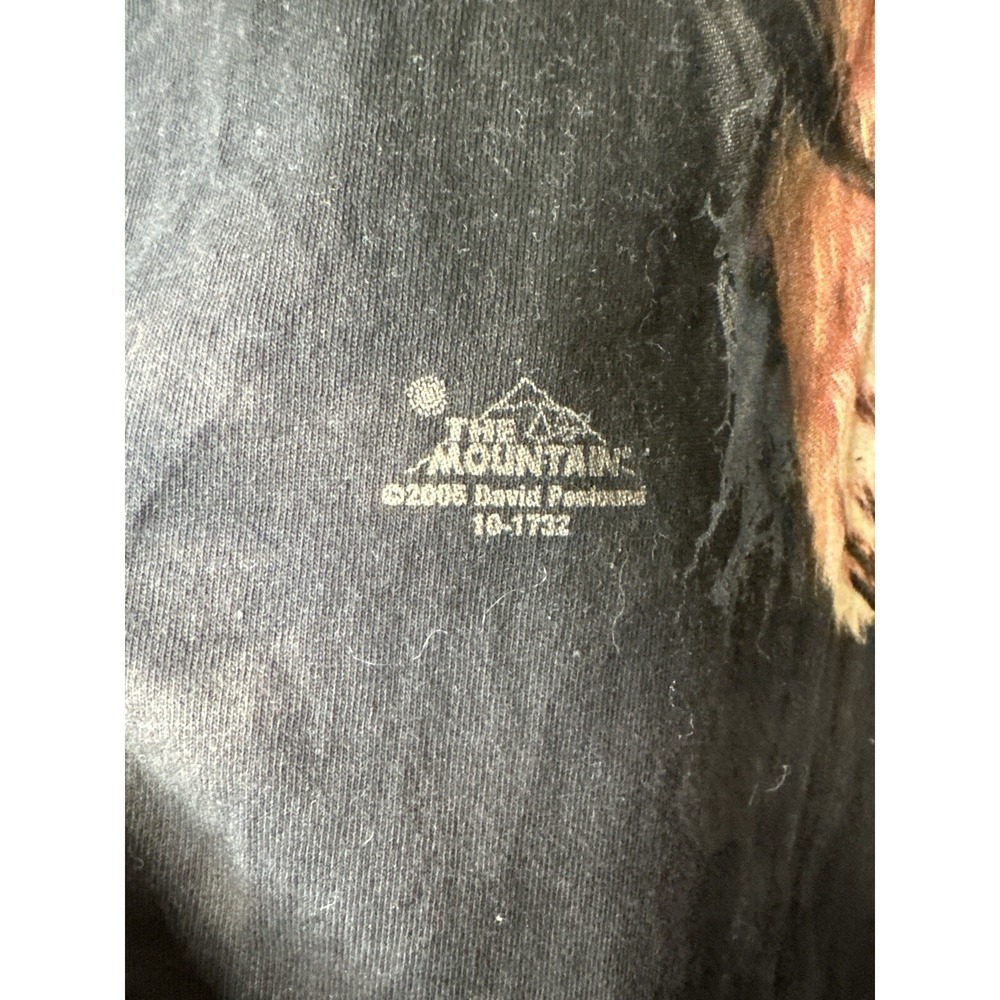 Vintage Y2K The Mountain Roaring Tiger Graphic T Shirt XL USA Made Black - Picture 3 of 8